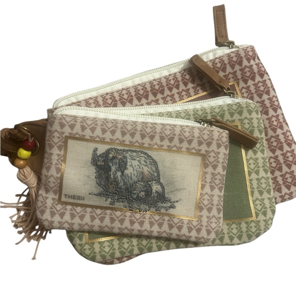 Disney Parks Creatures Pouch Set 3 Zipper Bags Star Wars Loth Porg‎ Therii - Picture 1 of 5